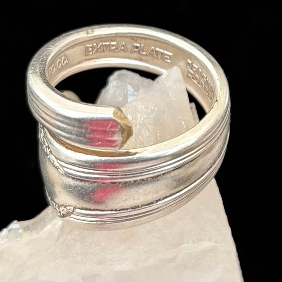Silverware Silver Plated Ring Size 8 - Picture 5 of 8